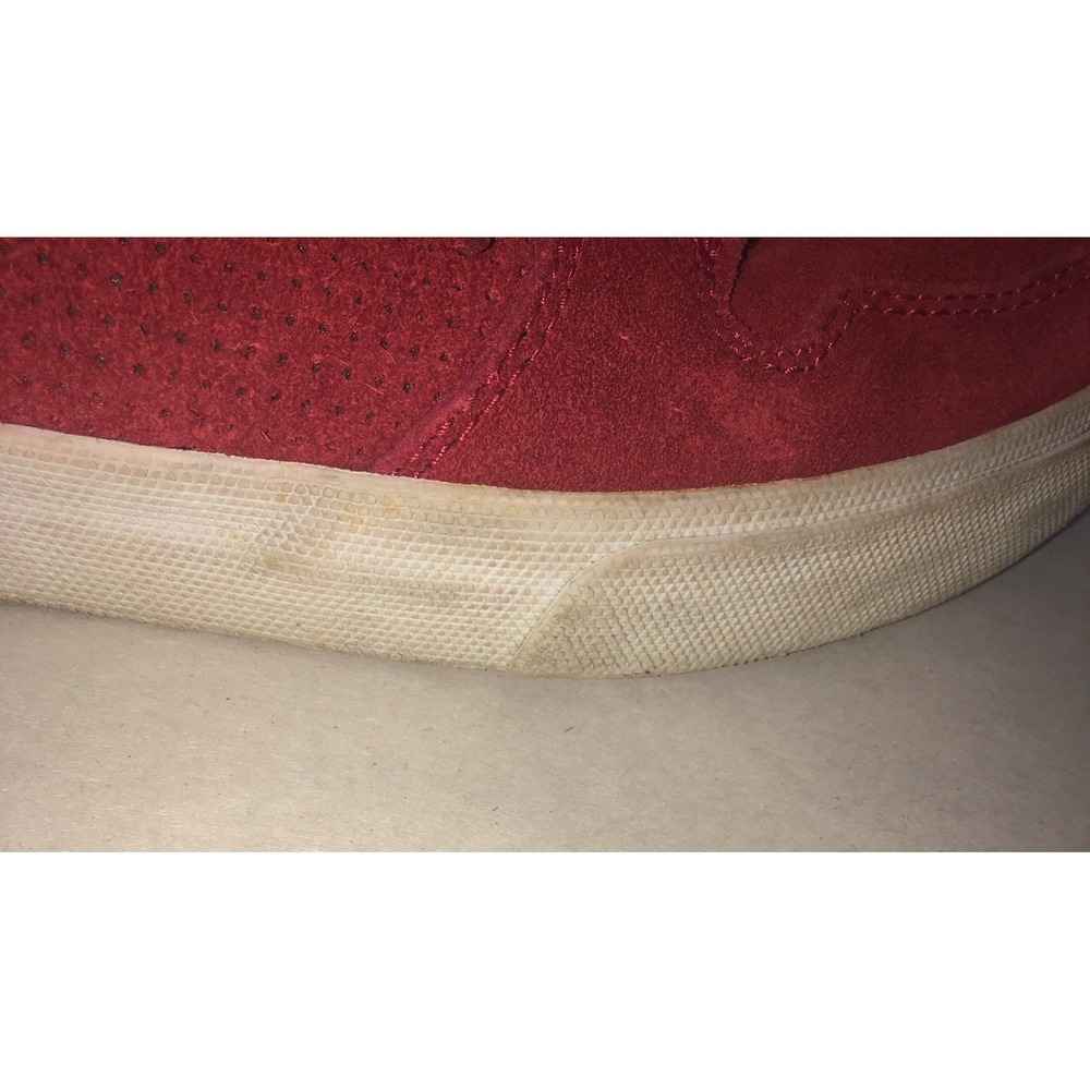 Supra Vaider Shoes Size 8 Red All Suede High Top Skate Sneakers Read Description - Picture 9 of 16